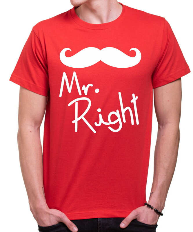 Men's / women's t-shirt Mr. Right / Mrs. Always Right Men's / women's t-shirt Mr. Right / Mrs. Always Right