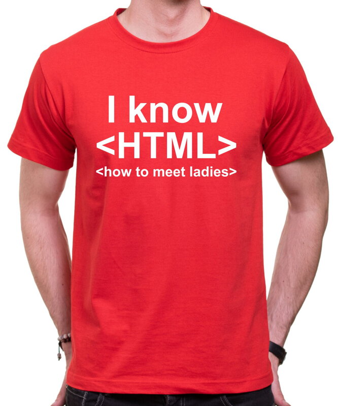 T-shirt - I know HTML T-shirt - I know HTML