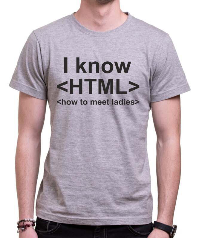 T-shirt - I know HTML T-shirt - I know HTML