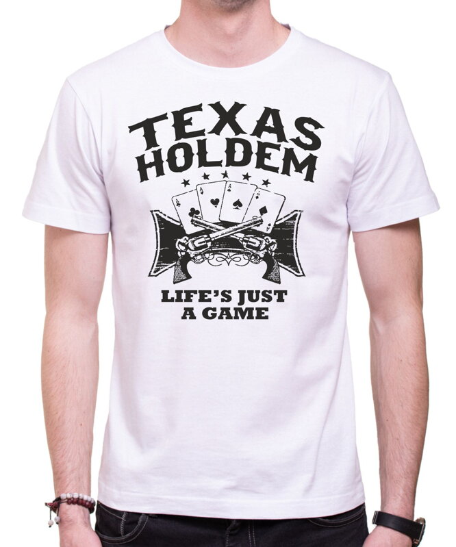 T-shirt - Texas holdem, Life is a game
