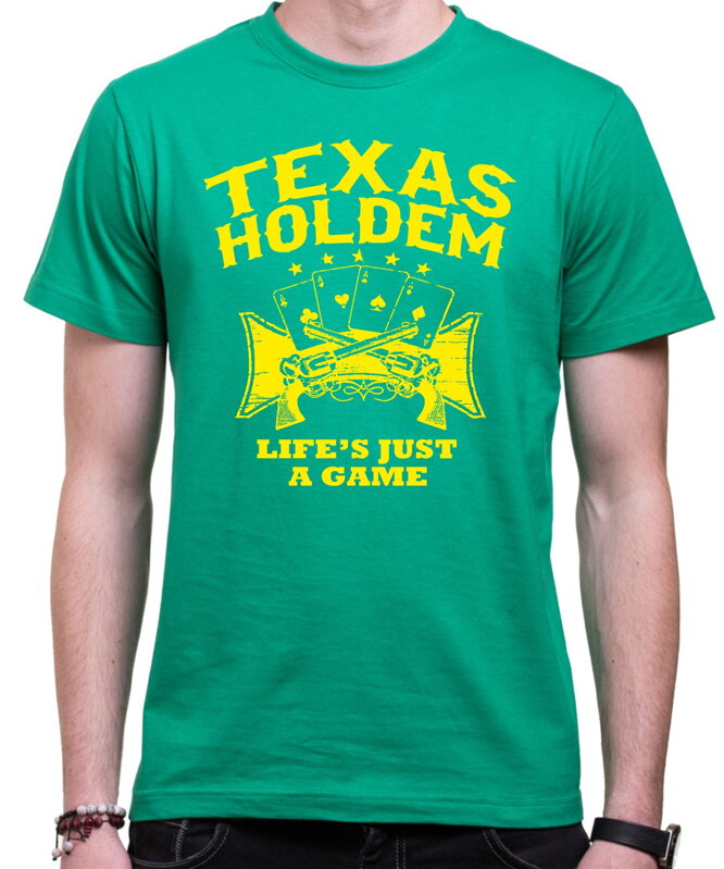 T-shirt - Texas holdem, Life is a game