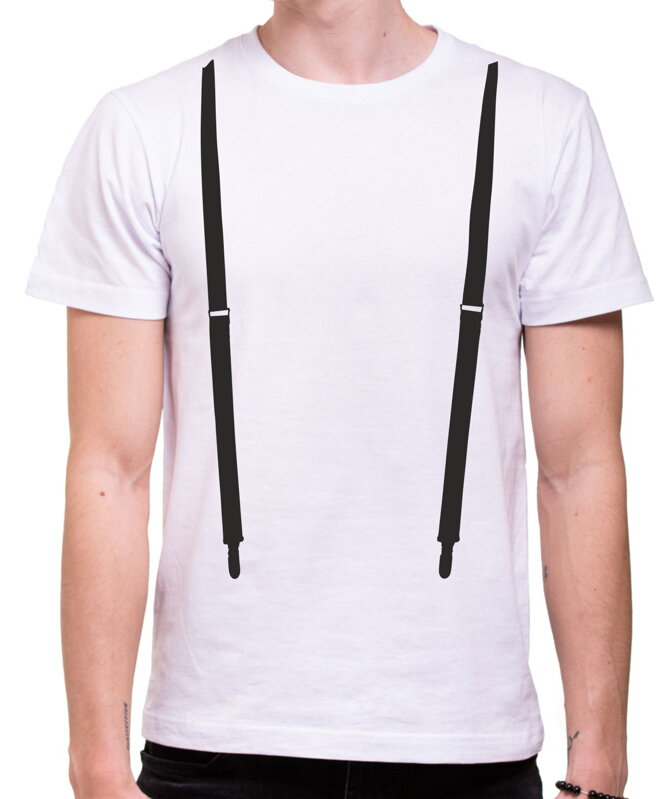 T-shirt - Fake suspenders