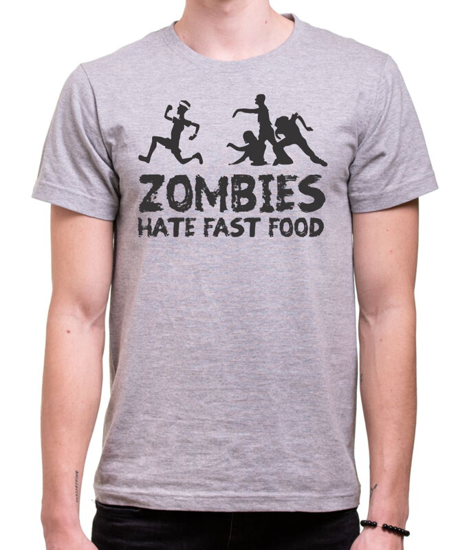 T-shirt - Zombies hate fast food