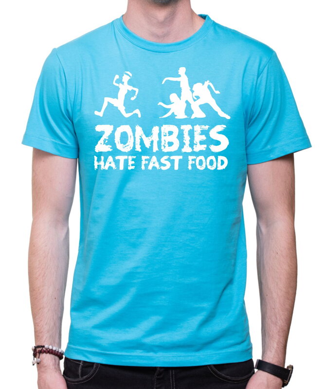 T-shirt - Zombies hate fast food