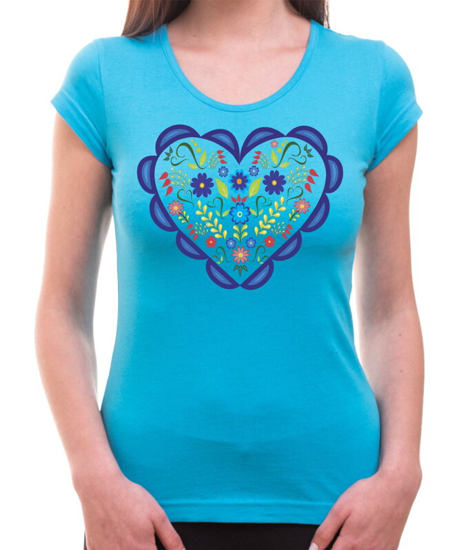 Women's T-shirt - Folk pattern birds Women's T-shirt - Folk pattern birds