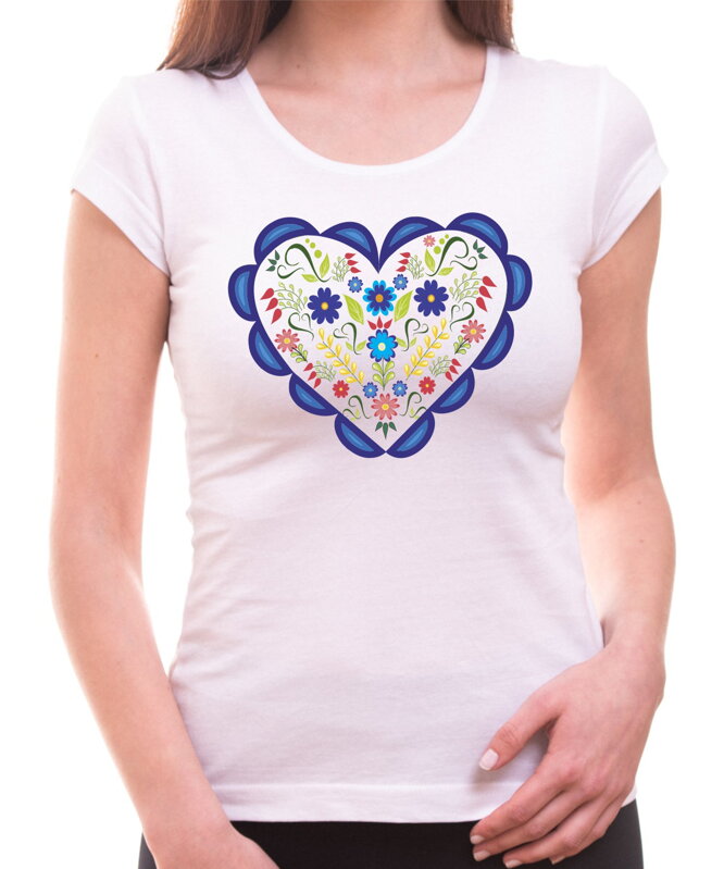 Women's T-shirt - Folk pattern birds