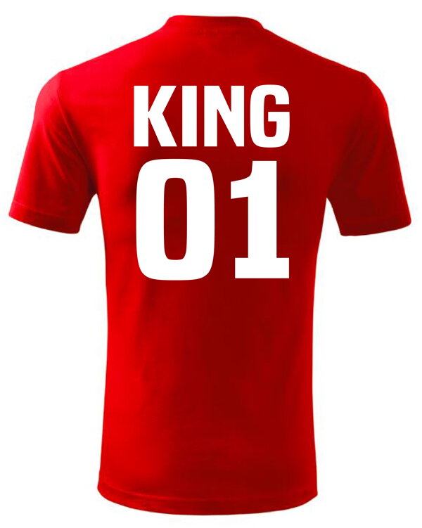 Men's / women's t-shirt KING - QUEEN (king / queen) Men's / women's t-shirt KING - QUEEN (king / queen)