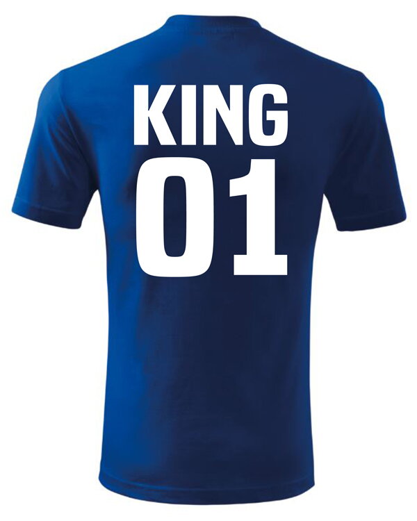 Men's / women's t-shirt KING - QUEEN (king / queen) Men's / women's t-shirt KING - QUEEN (king / queen)