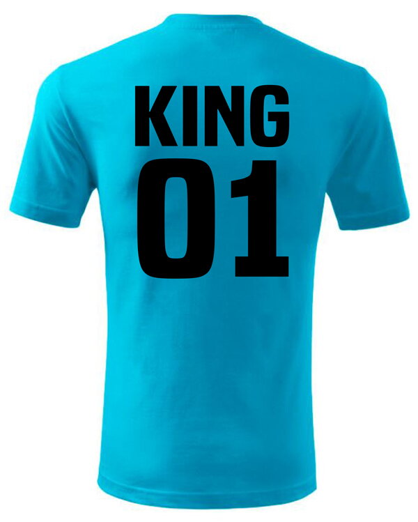 Men's / women's t-shirt KING - QUEEN (king / queen) Men's / women's t-shirt KING - QUEEN (king / queen)